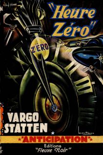 1955. "Heure Zéro" de John Russell Farm, dit Vargo Statten. Dessin de couverture de René Brantonne.