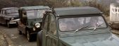 Première nouvelle année ! Le premier janvier 1967 entre amis : Simca aronde, mini et 2 cv. étaient nos montures !