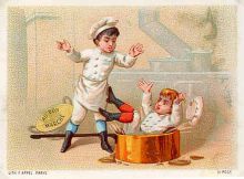 Image pour enfant sage et "Bon point". Époque : 1880